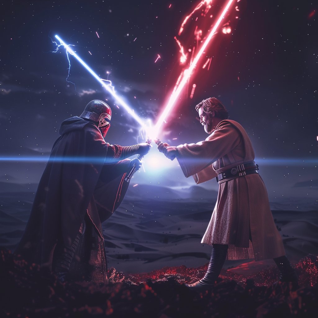 Dueling Lightsabers